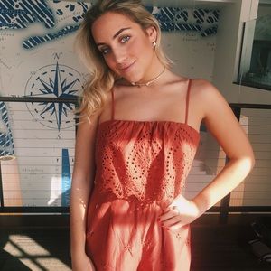 burnt orange jumpsuit from American Eagle